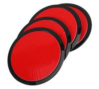 Veemoon Set 4 Pezzi Cuscinetti Adesivi Rotondi 8Cm per Cruscotto Auto Supporto Adesivo a Ventaglio in Plastica Resistente alle Alte Temperature Accessori per Montaggio Supporto Telefono