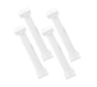 Veemoon Set 4 Pezzi Pilastri Romani Decorativi in Plastica 15 CM Colonna Romana Mini per Decorazioni Casa Matrimoni e Scenografie per Casa delle Bambole