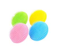 Veemoon Set 4 Pezzi Spazzola per Shampoo e Pettine Massaggiante per Chioma in Silicone e PP Spazzola Morbida Ergonomica per Doccia e Bagno Pulizia Profonda e Massaggio del Cuoio