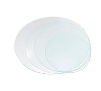 Veemoon Set 4 Pezzi Vetri Orologio da Laboratorio Resistenti al Calore, Vetro Spesso Trasparente Multifunzionale, Accessori Vetri per Chimica Adatti a Scuola e Uso Scientifico