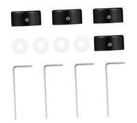 Veemoon Set 4 Topper Pedale Effetto Chitarra in Lega Alluminio, Cappucci per Interruttore a Pedale con Vite, Protezione Robusta e Leggera, Accessori per Pedalboard Strumenti Musicali