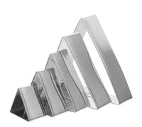 Veemoon Set 5 Anelli per Torta Triangolari per Preparare Torte Mousse e Torta Chiffon in Inossidabile Resistente Facili da Pulire e Durevoli Stili Multipli Stili Multipli