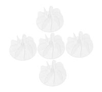 Veemoon Set 5 Pezzi Ventola di Plastica per Asciugacapelli, Accessori Facili da Rimuovere e Pulire, Forma Delicata, Colore Bianco, per Riparazioni