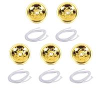 Veemoon Set 5 Stoppini in Fibra 20cm Porta Stoppino per Lampade a Olio, e Candele - Materiale Inodore, Adatto a Lampade al Burro e Cherosene, Accessori per Illuminazione Casa