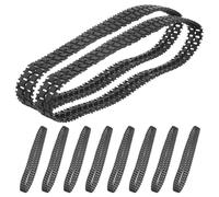 Veemoon Set da 10 Cingoli in Gomma per Carri Armati Rc, Tracce di Ricambio per Robot Fai da Te, Cingoli Resistenti All’usura Montaggio Preciso per Modellismo Veicoli Fuoristrada