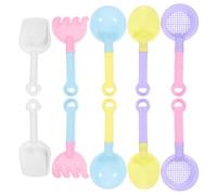 Veemoon Set da 10 Pale da Spiaggia in Plastica Giocattoli Estivi per Scavare la Sabbia Mini Palette Resistenti 19 CM per Giochi All’Aperto e Costruzione di Mura di Sabbia