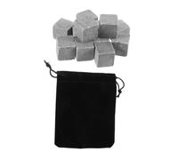 Veemoon Set da 12 Pietre Refrigeranti per Whisky in Marmo Riutilizzabili, Cubetti di Ghiaccio in Pietra per Vino e Bevande, Raffreddamento Rapido e Prolungato, Accessori per Bar e Feste