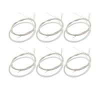 Veemoon Set da 2 Corde per Chitarra Classica in Nylon Trasparente Avvolte Placcate in Argento Tensione Leggera e Media per Principianti e Studenti Compatibili Chitarre Flamenco e