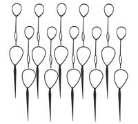 Veemoon Set da 30 elastici per capelli da bambina, 2 misure, mini accessori per trecce in plastica, kit per acconciature casalinghe sicuro per bambini, semplice accessorio per trecce da bambina