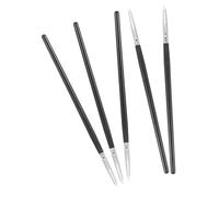 Veemoon Set Da 5 Penne Per Intaglio e Scultura Per Nail Art in Silicone Nero, Strumenti Per Nail Art 3d Professionali Per Uso Domestico e Ricostruzione Unghie