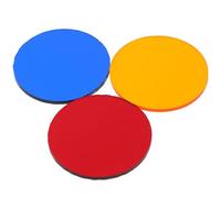 Veemoon Set da 9 Pezzi Filtri Colorati in Plastica Trasparente, Schede Filtro Ottiche per Educazione Scientifica, Pannelli Correzione Colore per Esperimenti Didattici e Colore Casuale