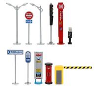 Veemoon Set da Gioco Segnali Stradali Giocattolo, Mini Coni e Mini Semaforo Colorati, Modellini Traffico Educativi per Insegnamento Sicurezza Stradale e Giochi Creativi, Decorazione