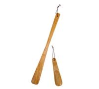 Veemoon Set di 2 Shoe Horn in Legno Beige, Facile da Usare e Progettati per Proteggere le Scarpe da Usura e Deformazioni, per L'uso Quotidiano Scarpe da Uomo e Ragazzo Ragazza