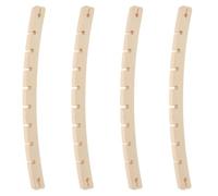 Veemoon Set di 4 Barre distanziatrici per Amaca Rimovibili con 10 Fori e | Barra di supporto curva per amaca in legno, anti-ribaltamento, facile da installare, ideale per patio, cortile, campeggio,