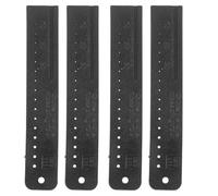 Veemoon Set di 4 strumenti di misurazione per guttaperca dentale, righello | Righello di misurazione per guttaperca dentale, strumento di precisione in plastica per laboratorio odontotecnico, calibro di