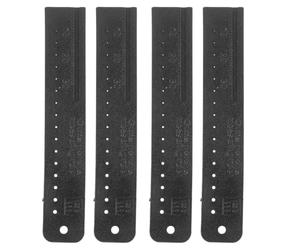 Veemoon Set di 4 strumenti di misurazione per guttaperca dentale, righello | Righello di misurazione per guttaperca dentale, strumento di precisione in plastica per laboratorio odontotecnico, calibro di