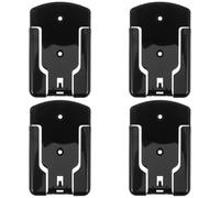 Veemoon Set di 4 supporti da parete per telecomandi - Organizer autoadesivo da appendere al muro per telecomandi di TV, condizionatore, ventilatore a soffitto, senza bisogno di forare.