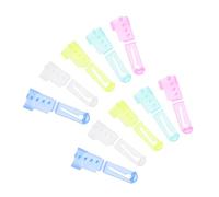 Veemoon Set di Anelli per Lavoro a Maglia - 10 Pezzi in Plastica Colorata - Strumenti per Uncinetto e Cucito Ideali per Progetti Creativi e Decorazioni Fai da Te