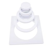 Veemoon Set di Cubi Geometrici Schiuma Eva Bianca e Leggeri Resistenti All'acqua per Fotografia per Servizio Fotografico di Gioielli e Oggetti Decorativi