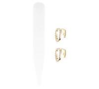 Veemoon Set di Grill Oro in Rame Hip Hop per Uomo Design Singolo Dente, Comodo da Indossare per Photoshoots e Feste