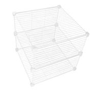 Veemoon Set Divisori per Congelatore Verticale in Filo Metallico 37X37X36 CM Organizer Modulare per Ripiani e Cassetti Scaffale Salvaspazio per Carne e Alimenti Adatto a Congelatori