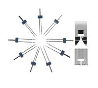 Veemoon Set Piedino Premistoffa Doppio Ago con 9 Scanalature per Aghi Gemelli 2/90 3/90 4/90, Accessori Infila Ago Elastico per Macchina da Cucire Domestica, Allineamento Preciso