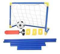 Veemoon Set Rete da Calcio Pop-up per 60 Cm Pallone, Gonfiatore e Tubi di Montaggio, Porta da Calcetto per Allenamento All’aperto, Gioco Sportivo Educativo per Colore Colore Casuale