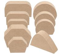 Veemoon Set Stampi Manico Tazza in Legno PVC 9 Pezzi, Forme Piccole per Ceramica Fai-da-Te, Strumento per Creare Manici Tazze Artigianali per Appassionati Ceramica
