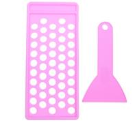 Veemoon Set Vassoi per Riempimento Balsamo Labbra 5g in Pp Spatola e Supporto Porta Rossetto, Accessori Fai da Te per Makeup Labbra, per Preparazione Balsami Fatti a Mano