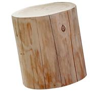 Veemoon Sgabello in Legno Naturale a Ceppo D’Albero Piccolo Sgabello da Esterno Multifunzione per Tavolino da Comodino Decorativo Resistente e Liscio Altezza 30 CM Diametro 18-21 CM