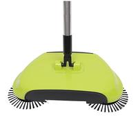 Veemoon Spazzatrice Manuale a Spinta 3 in 1 Paletta e Cestino in Abs e Acciaio, Manico Regolabile, Rotazione 360° Per Pulizia Pavimenti Duri in Casa Senza Elettricità