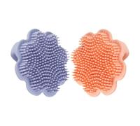 Veemoon Spazzola per Chioma Ragazzo Ragazza 2 Pezzi in Silicone Design Ergonomico a Forma di Leone per Massaggio del Capelluto e Rimozione della Crosta Lattea
