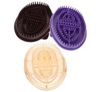 Veemoon Spazzola per Massaggio Meridiano Corpo in Silicone 3 Pezzi Set Scrubber Portatile per Stimolazione Punti Agopuntura Massaggiatore Olistico Casa e Salone