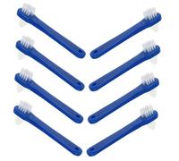 Veemoon Spazzolino Da Denti Per Dentiere Mini Bifacciale 8 Pezzi Spazzolino Creativi Portatili Per Pulizia Protesi Dentaria Per Casa e Viaggio