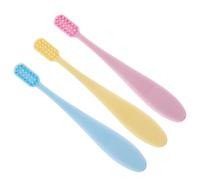 Veemoon Spazzolino per Bambini 6 Pezzi Manico Portatile in Pp e Pbt, Set da 2 la Pulizia dei Primi Dentini e L'allenamento Quotidiano