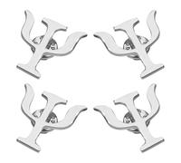 Veemoon Spilla Psicologica Vintage da Uomo e Donna, Set 4 Pezzi in Lega Argento, Accessorio Versatile per Giacche, Camicie, Cappotti e Zaini, Design Retrò Ispirato alla Psicologia