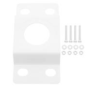 Veemoon Staffa di Montaggio su Palo per Lampione Solare e Lampada Esterno, Supporto in Ferro Resistente con Viti per Installazione Rapida in Giardino e Strada, Accessori Fissi