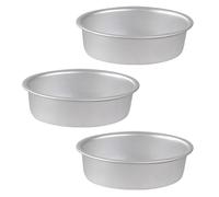 Veemoon Stampi Ovali per Cheesecake e Polpette in Lega di Alluminio Antiaderente Set da 3 Pezzi per Dolci Pane e Budini Adatti per Uso Domestico e Panetteria