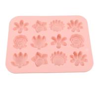 Veemoon Stampo per Caramelle in Silicone a Forma di Fiore Stampo Multi-griglia da 12 Cavità per Cioccolato e Fondente Trasparente Riutilizzabile per Dolci Fatti in Casa e Pasticceria