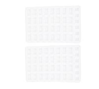 Veemoon Stampo Silicone Mini Mattoni 2 Pezzi per Modellismo su Tavolo di Sabbia Stampo per Mezzo Mattone, Riutilizzabile per Creazioni Fai da Te e Paesaggi in Miniatura