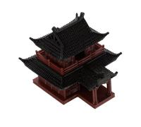Veemoon Statua del Padiglione Giapponese Miniatura per Giardino Zen e Acquario, Decorazione da Micro Paesaggio Bonsai, Riproduzione di Architettura Antica Artigianale Alta 6 Cm