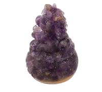 Veemoon Statuetta Decorativa di Cavallo in Cristallo Viola, Ornamento da Tavolo per Soggiorno e Ufficio, Decorazione la Casa Simbolo di Buona Fortuna e Prosperità