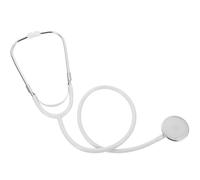 Veemoon Stetoscopio Medico Simulato Giocattolo per Bianco 1 Pezzo per Gioco di Ruolo Infermiera e Medico, Accessorio Creativo per Cosplay e Spettacoli Scolastici