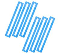 Veemoon Strisce di Lettura Guidata in Acrilico Blu 6 Pezzi - Segnalibri e Studenti Dislessia - Ausilio Portatile per Migliorare la Leggibilità e Ridurre L’affaticamento Visivo