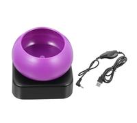 Veemoon Strumento Elettrico per Infilare Perline con Ago Ciotola Rotante Viola velocità Variabile Senza Limiti Accessorio per Creazione di Gioielli Fai da Te per Braccialetti Collane