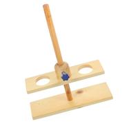 Veemoon Supporto da Laboratorio a Doppio Foro in Legno Base Solida Regolabile per Imbuti Attrezzatura Scientifica Didattica per Esperimenti e Insegnamento Colore Casuale Colore Casuale