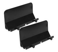 Veemoon Supporto da Parete per Telefono Cellulare Adesivo Nero, Set 2 Pezzi, con Doppio Gancio Antiscivolo per Bagno, Cucina e Camera da Letto, Porta Telefono per Ricarica e Tablet,