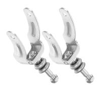 Veemoon Supporto Forcella Ruota Anteriore Sedia a Rotelle 6/8 in Acciaio Cuscinetti Staffa di Sostituzione per Ruota Anteriore Set 1 Paio Accessorio Compatibile per Sedie a Rotelle