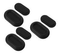 Veemoon Supporto Magnetico Autoadesivo da Parete per Telecomando Tv e Aria Condizionata, Organizer Salvaspazio in Silicone Nero, Set da 3 Pezzi per Casa, Ufficio e Soggiorno