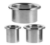 Veemoon Supporto per Asciugacapelli in Acciaio Inox 3 Pezzi Organizer da Scrivania per Porta Asciugacapelli Compatto per Bagno Anello Portaoggetti e Tubo Stabile per Saloni e